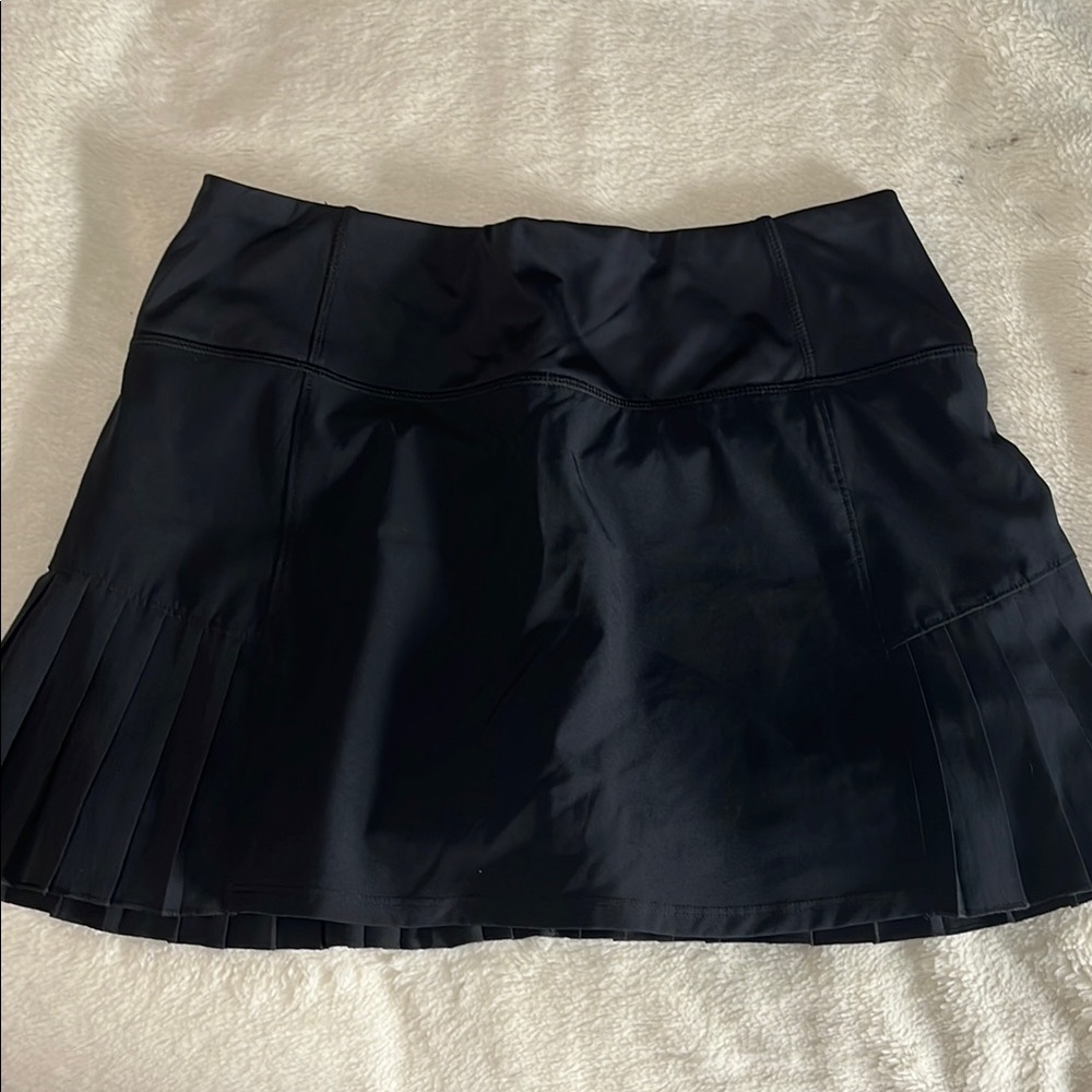 Mondetta Black Pleated Skater Mini Skirt